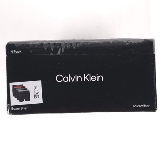 CALVIN KLEIN 4 Pack Boxer Brief Microfiber Wicking Stretch NP2756R-002 Size L XL - Picture 8 of 9